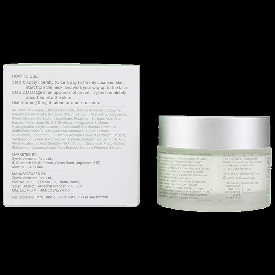 O'ZIVA Youth Elixir Anti-Ageing Moisturising Cream - For Wrinkle Reduction & Skin Tightening