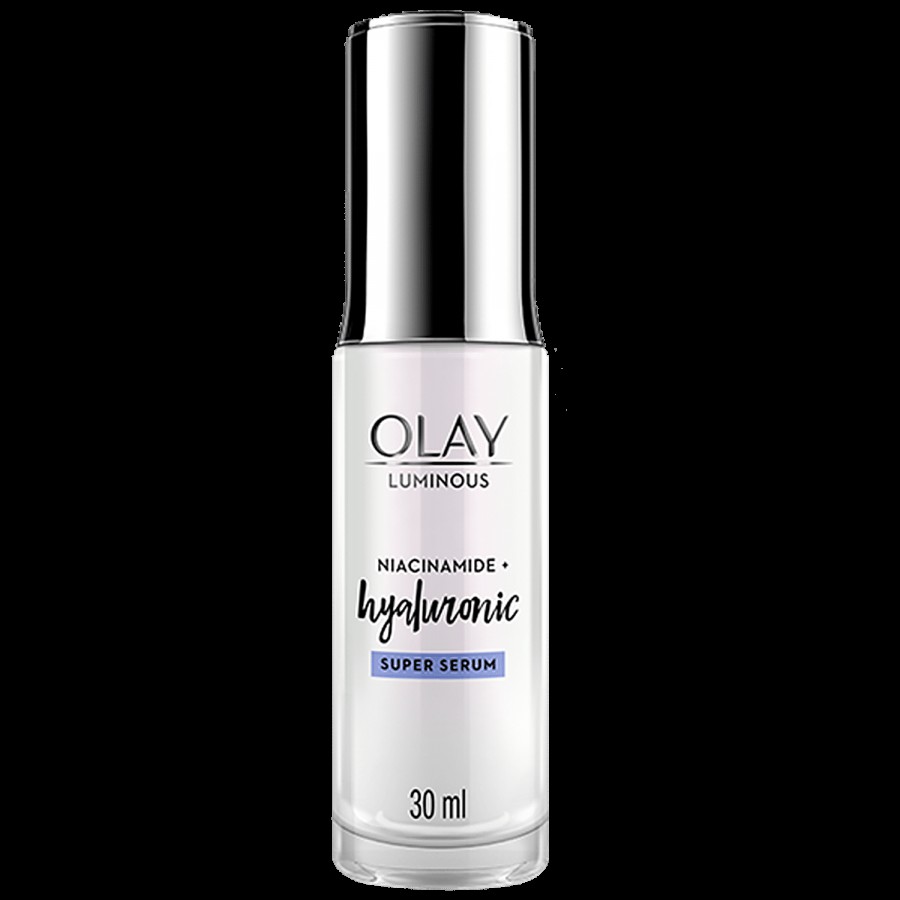 Olay Luminous Hyaluronic Acid Super Serum With 99% Pure Niacinamide - For Hydrated & Plump Skin