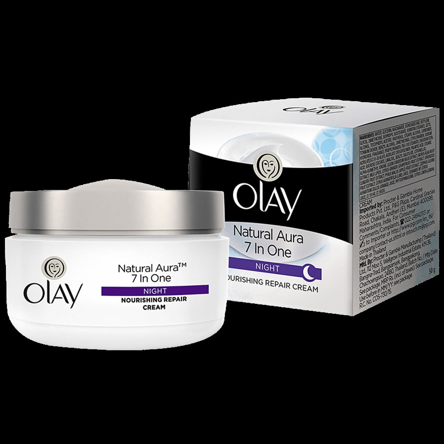 Olay Natural Aura Night Cream - With Vitamin B3