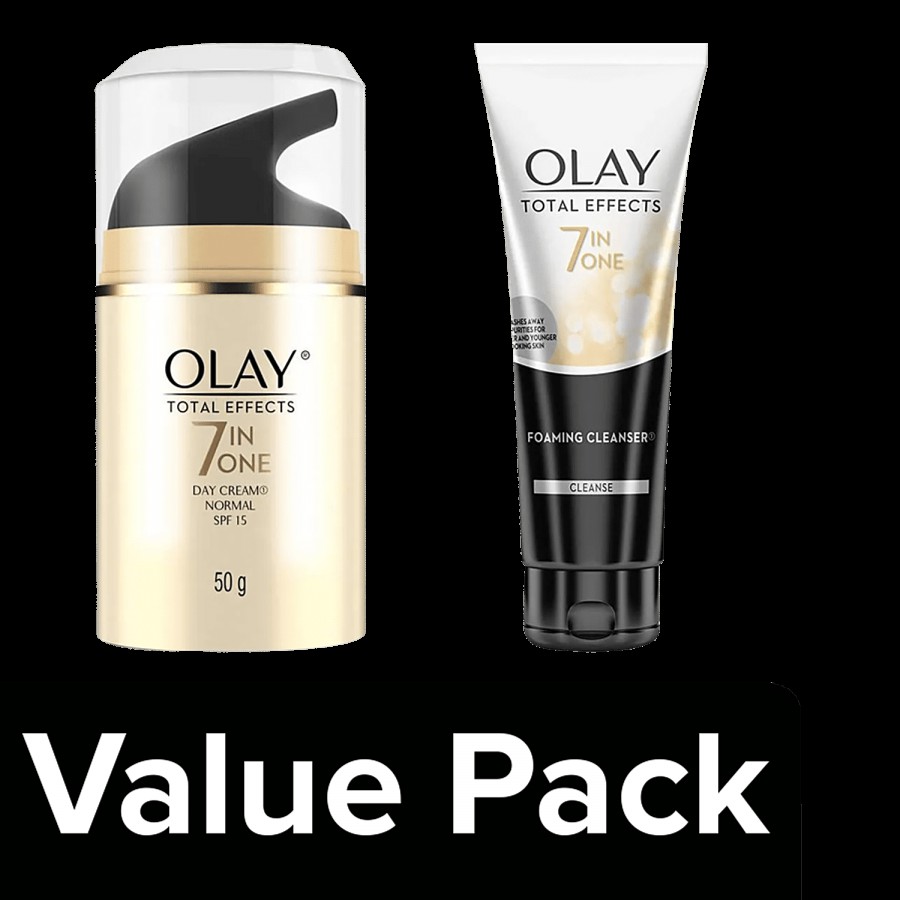 Olay Olay Total Effects 7 In One Day Cream + Total Effects 7-In-One Foaming Cleanser