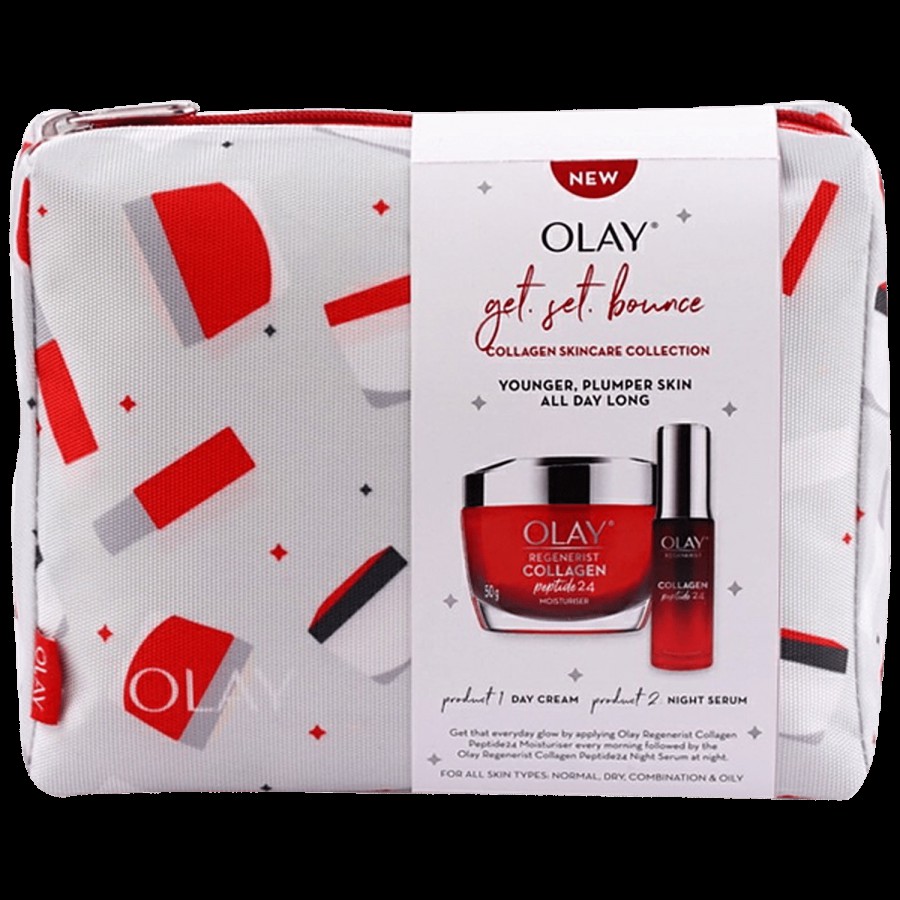 Olay Regenerist Collagen Peptide 24 Moisturiser Cream & Serum - Get