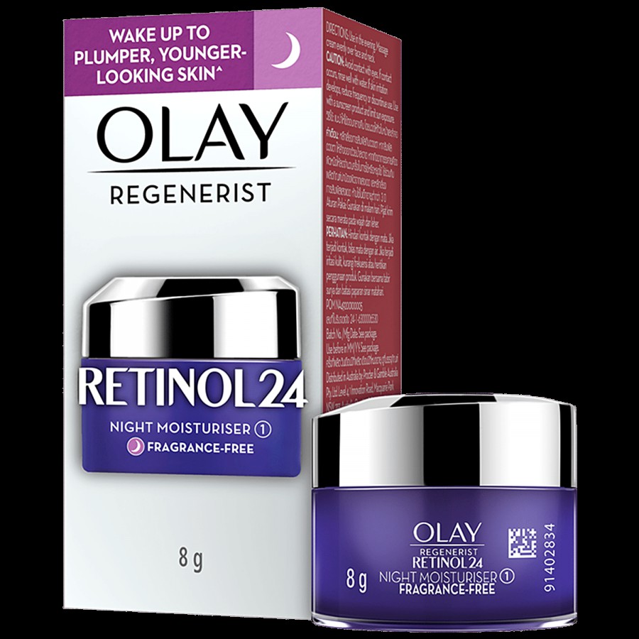 Olay Regenerist Retinol 24 Night Moisturiser For Hydrated Plump Smooth Skin