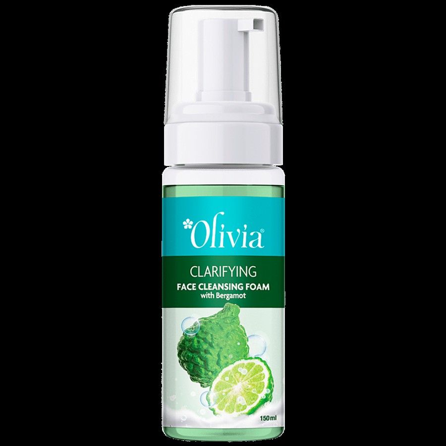 Olivia Clarifying Face Cleansing Foam With Bergamot - Brightens The Skin