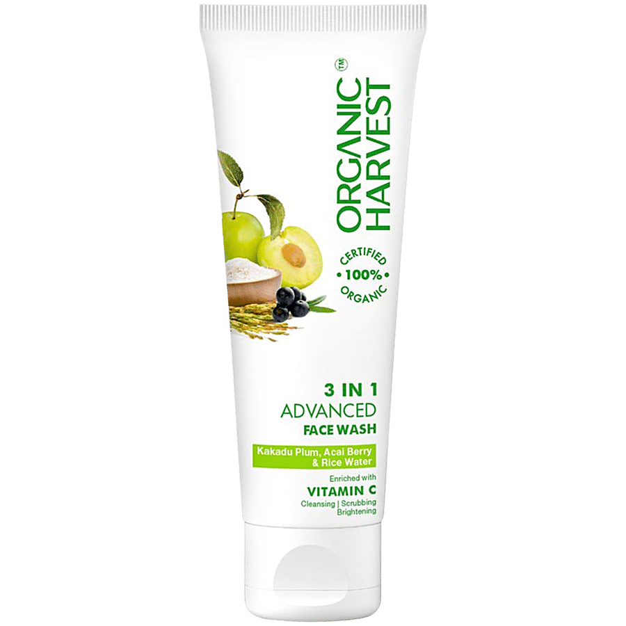 Organic Harvest 3-In-1 Face Wash