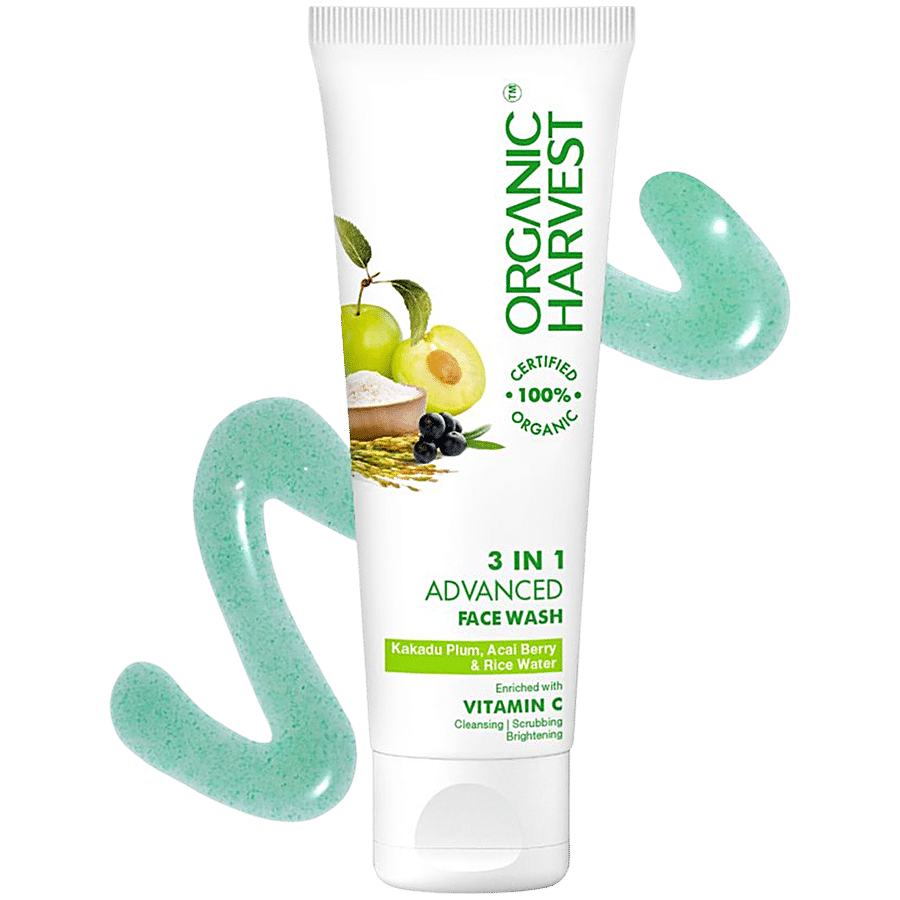 Organic Harvest 3-In-1 Face Wash