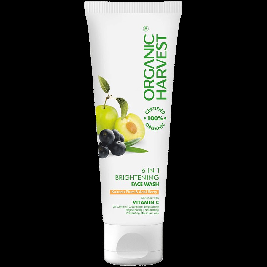 Organic Harvest 6-In-1 Face Wash - Sulphate Free