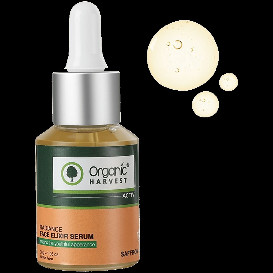 Organic Harvest Active Range Radiance Face Elixir Serum