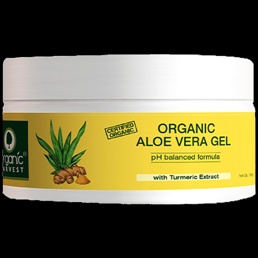 Organic Harvest Aloe Vera Gel - Enriched With Turmeric