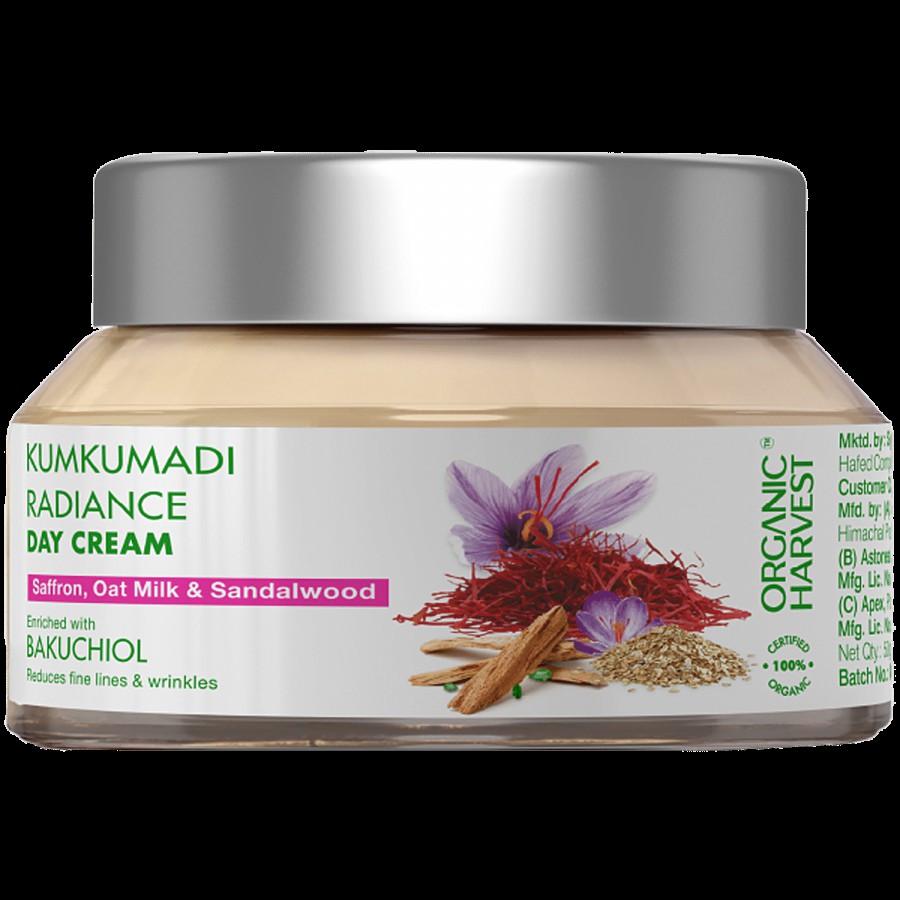 Organic Harvest Kumkumadi Cream - Saffron and a Combination of 4 Oils