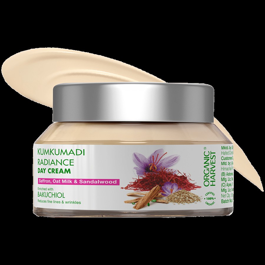 Organic Harvest Kumkumadi Cream - Saffron and a Combination of 4 Oils