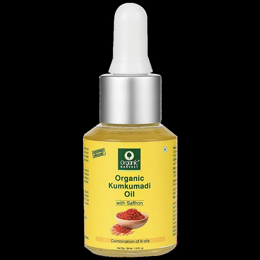 Organic Harvest Organic Harvest Kumkumadi Tailam Oil with Saffron and Combination of 9 Oils