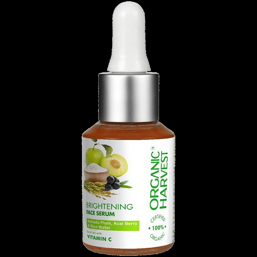 Organic Harvest Skin Illuminate Vitamin C Face Serum - Acai Berry & Daisy Flower