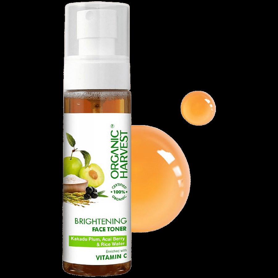 Organic Harvest Skin Illuminate Vitamin C Face Toner for Tightening