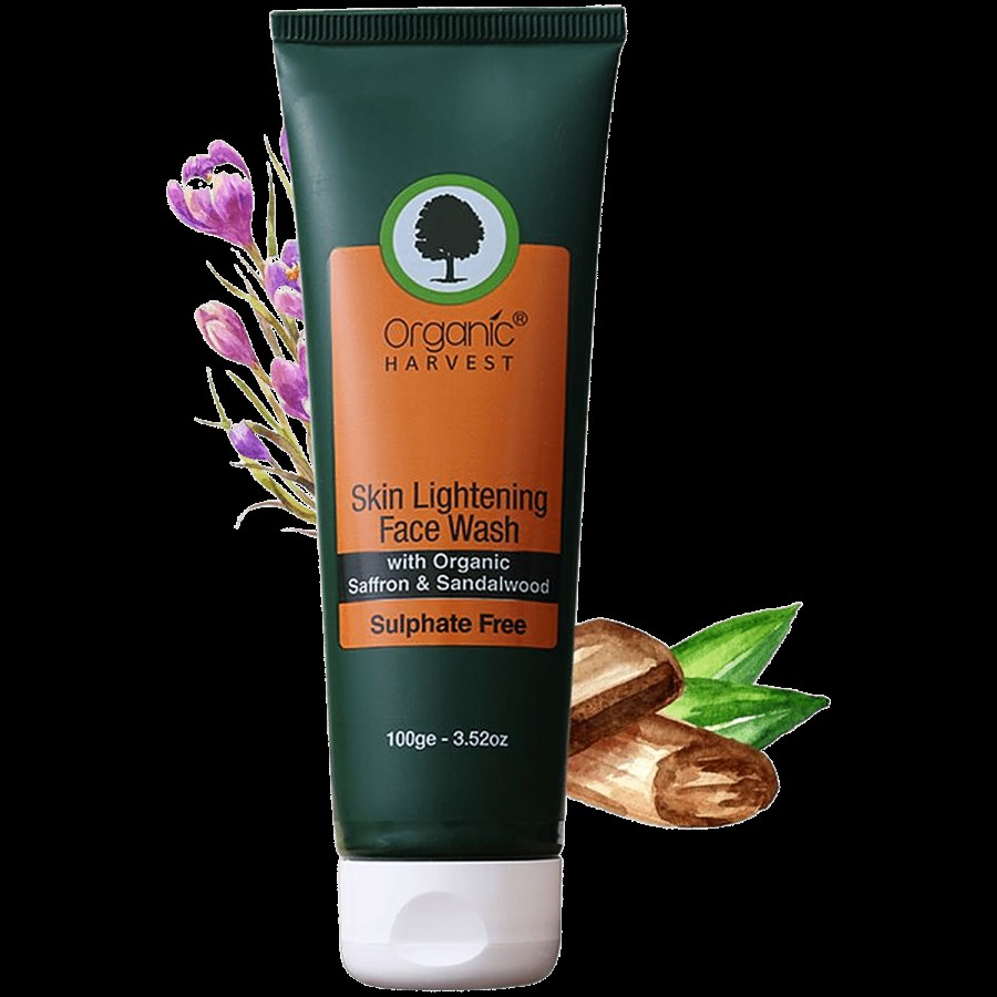 Organic Harvest Skin Lightening Face Wash - Sulphate Free