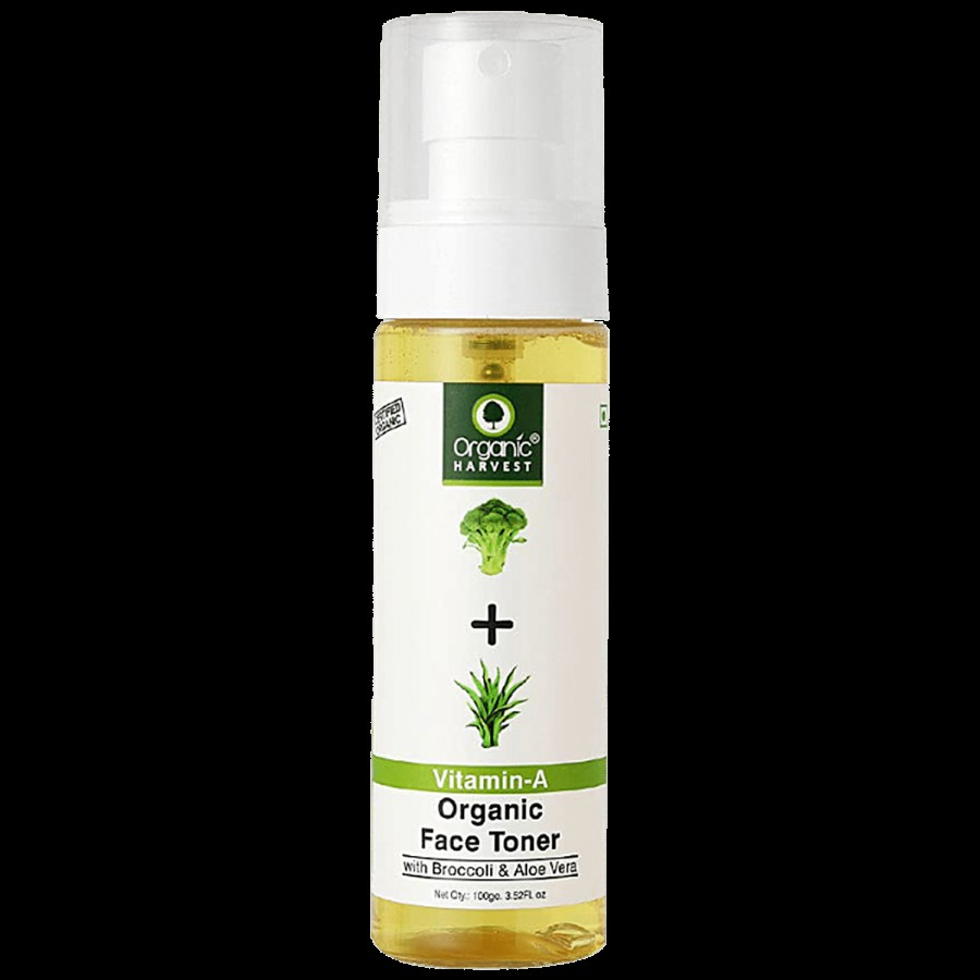 Organic Harvest Vitamin A Face Toner with Broccoli & Aloe Vera