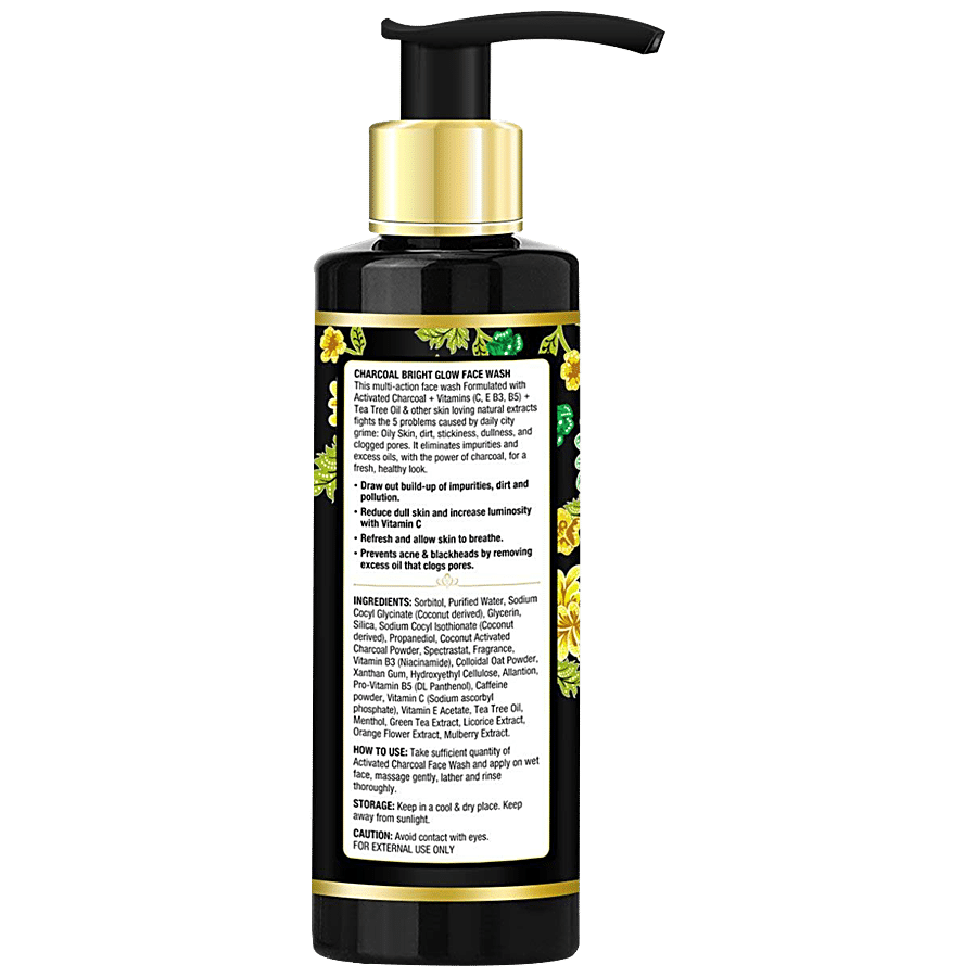 Oriental Botanics Activated Charcoal Bright Glow Face Wash