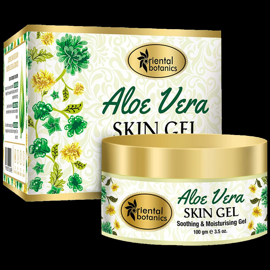 Oriental Botanics 90% Aloe Vera Skin Gel With Almond & Wheatgerm Oil