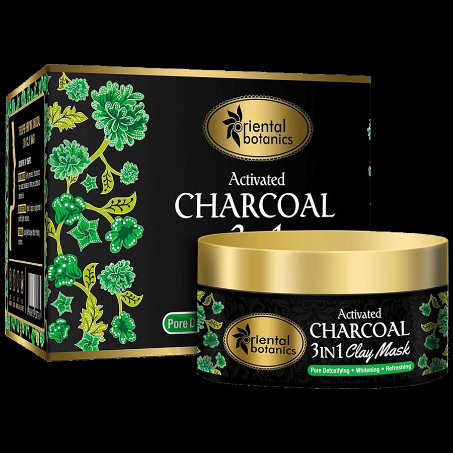 Oriental Botanics Activated Charcoal 3-In-1 Clay Mask With Vitamin C