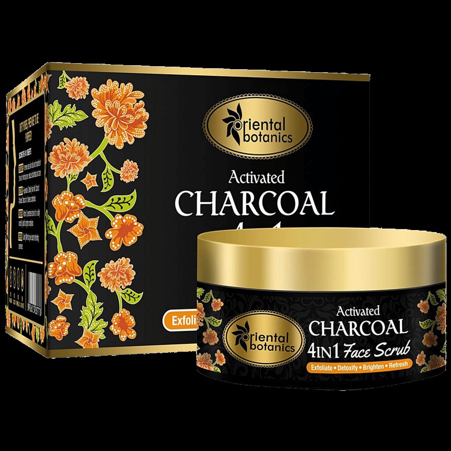 Oriental Botanics Activated Charcoal 4-In-1 Face Scrub