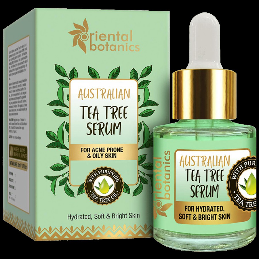 Oriental Botanics Australian Tea Tree Face Face Serum - For Acne Prone & Oily Skin