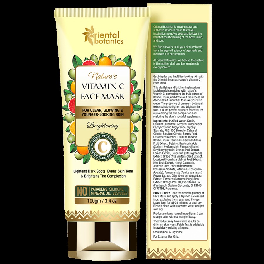 Oriental Botanics Nature's - Vitamin C Brightening Face Mask