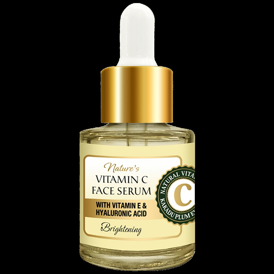 Oriental Botanics Nature's Vitamin C Brightening Face Serum - With Vitamin E & Hyaluronic Acid