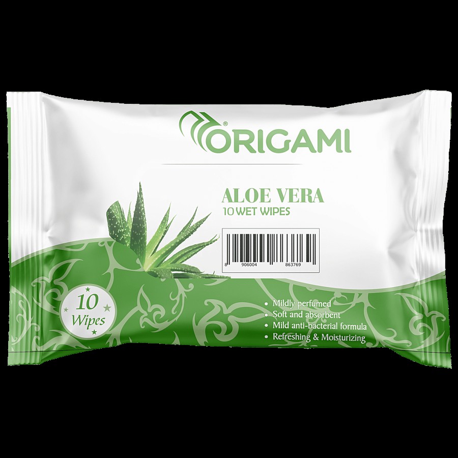 Origami So Soft Wet Wipes - Aloe Vera Flavour