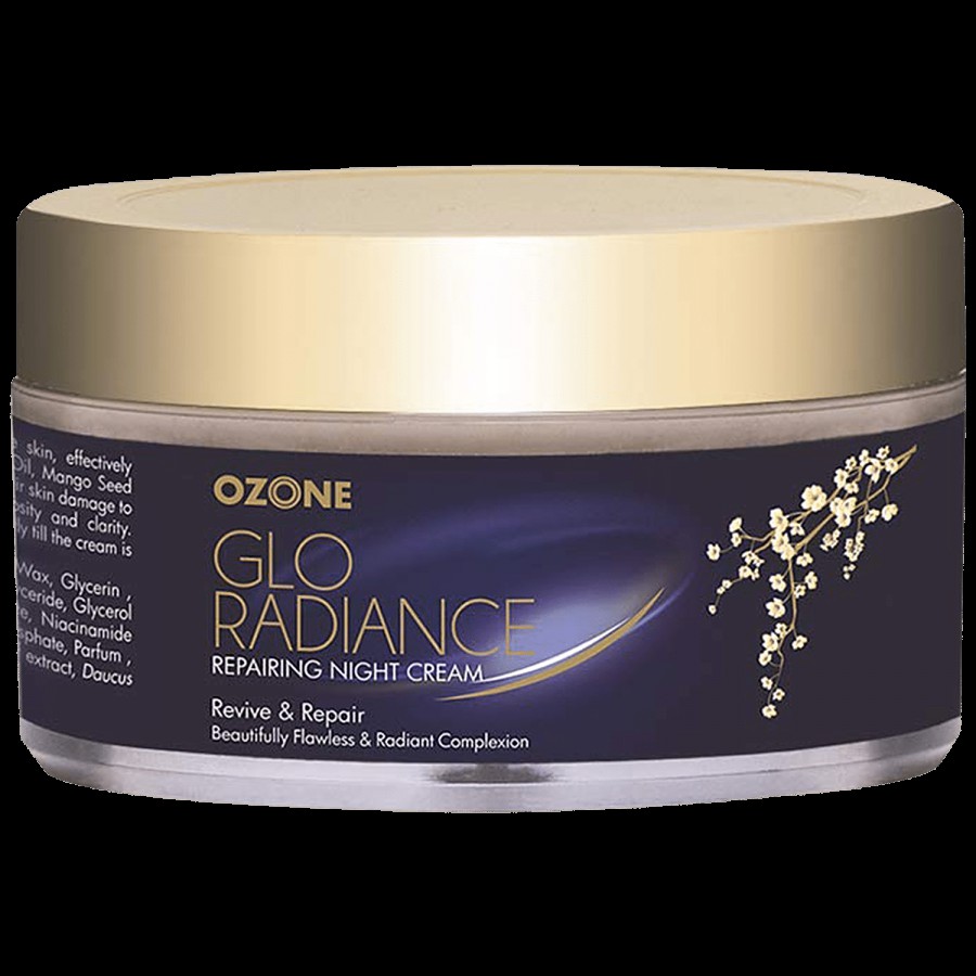 Ozone Glo Radiance Repairing Night Cream - For Flawless & Radiant Complexion