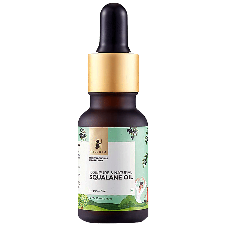 PILGRIM 100% Pure & Natural Squalane Oil For Face - Plant-Derived