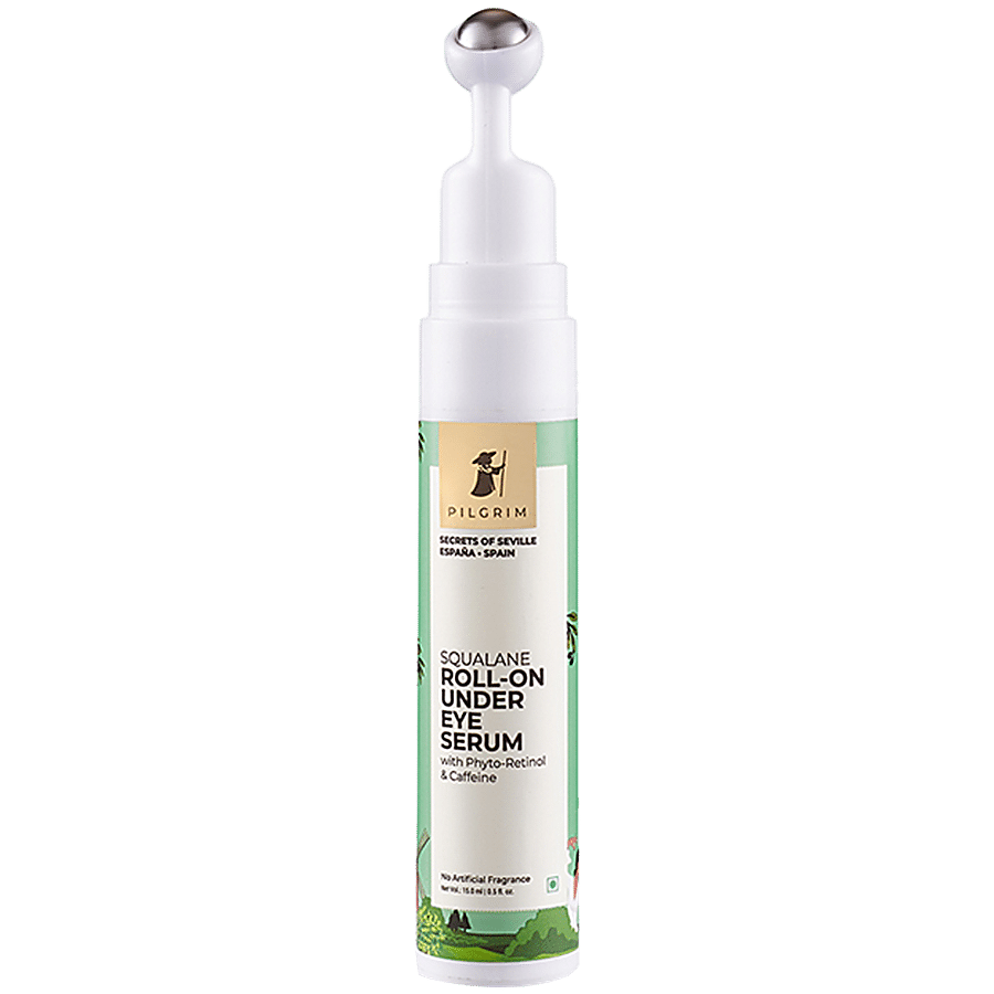 PILGRIM Squalane Roll-On Under Eye Serum - Phyto-Retinol & Caffeine