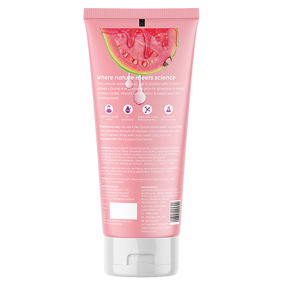 PLIX Guava Glow Juicy Cleanser - Vitamin C