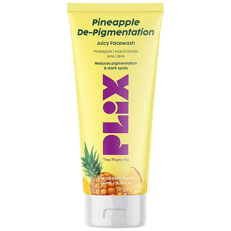 PLIX Pineapple De-Pigmentation Juicy Face Wash - With Niacinamide & AHA & BHA