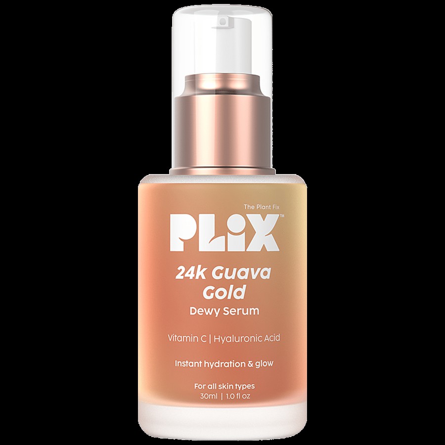 PLIX 24K Guava Gold Dewy Serum - With Vitamin C & Hyaluronic Acid