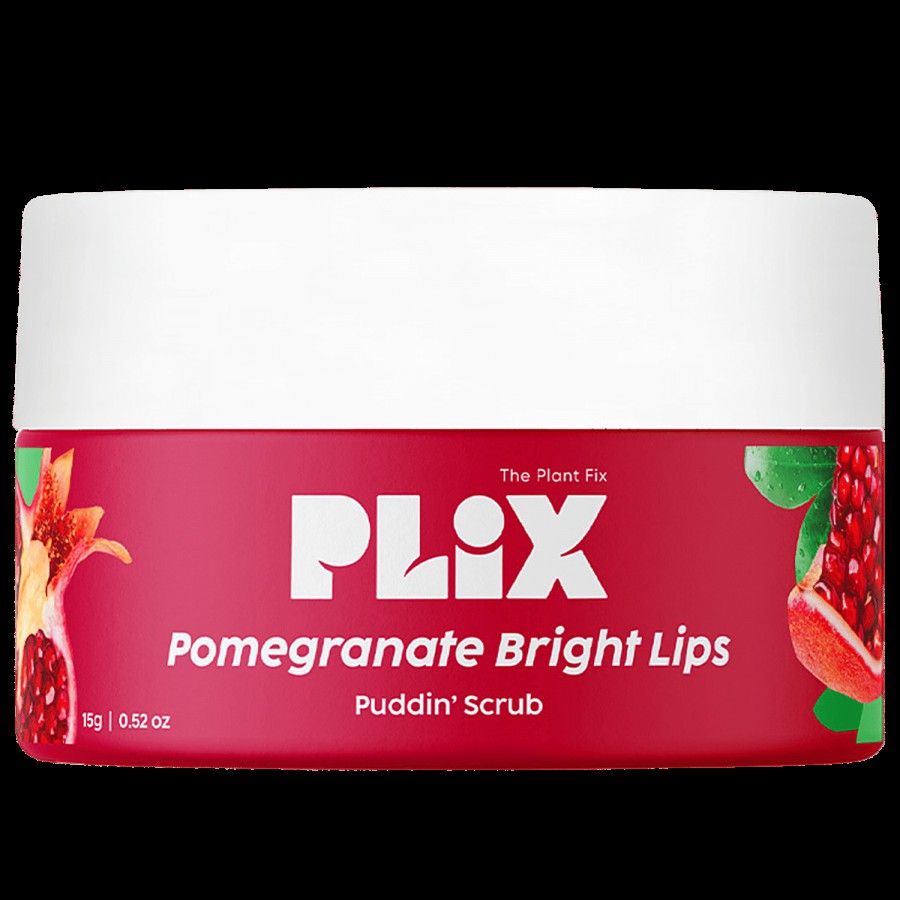 PLIX Pomegranate Bright Lips Puddin' Scrub