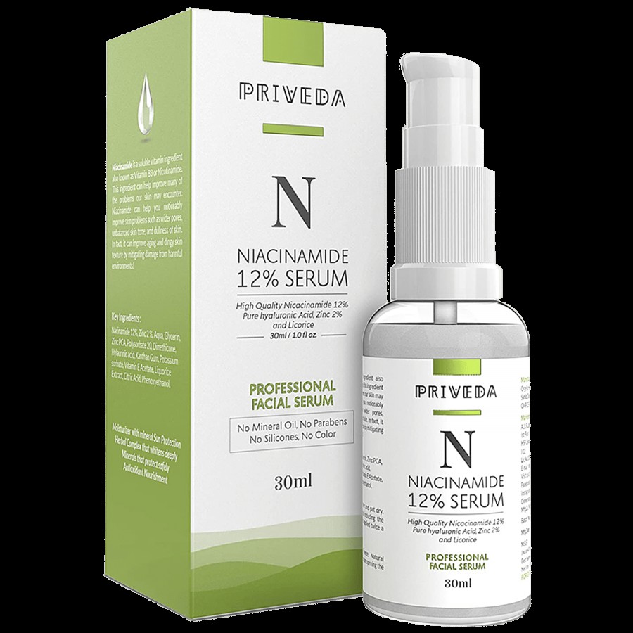 PRIVEDA Niacinamide Facial Serum - Improves Uneven Skin Tone