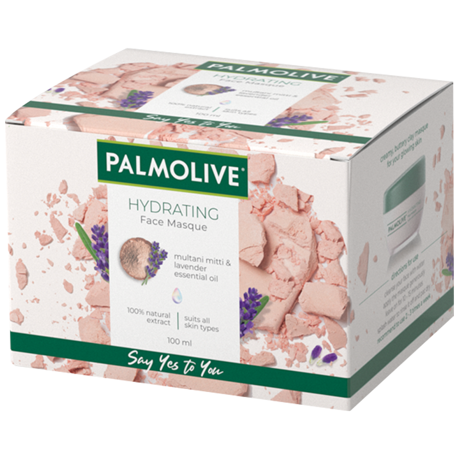 Palmolive Hydrating Face Masque - Unique Blend Of Multani Mitti & Lavender Essential Oil