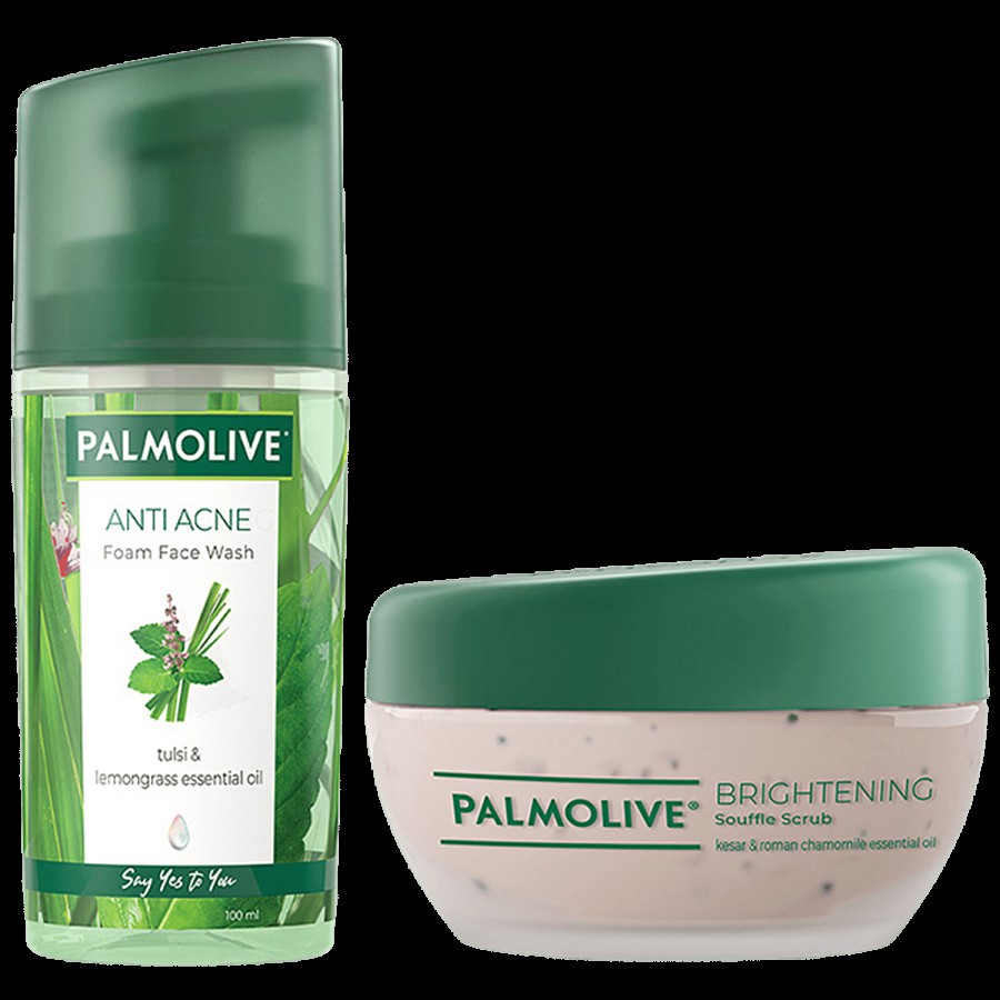 Palmolive Palmolive Anti Acne Foam Face Wash and Palmolive Souffle Face Scrub