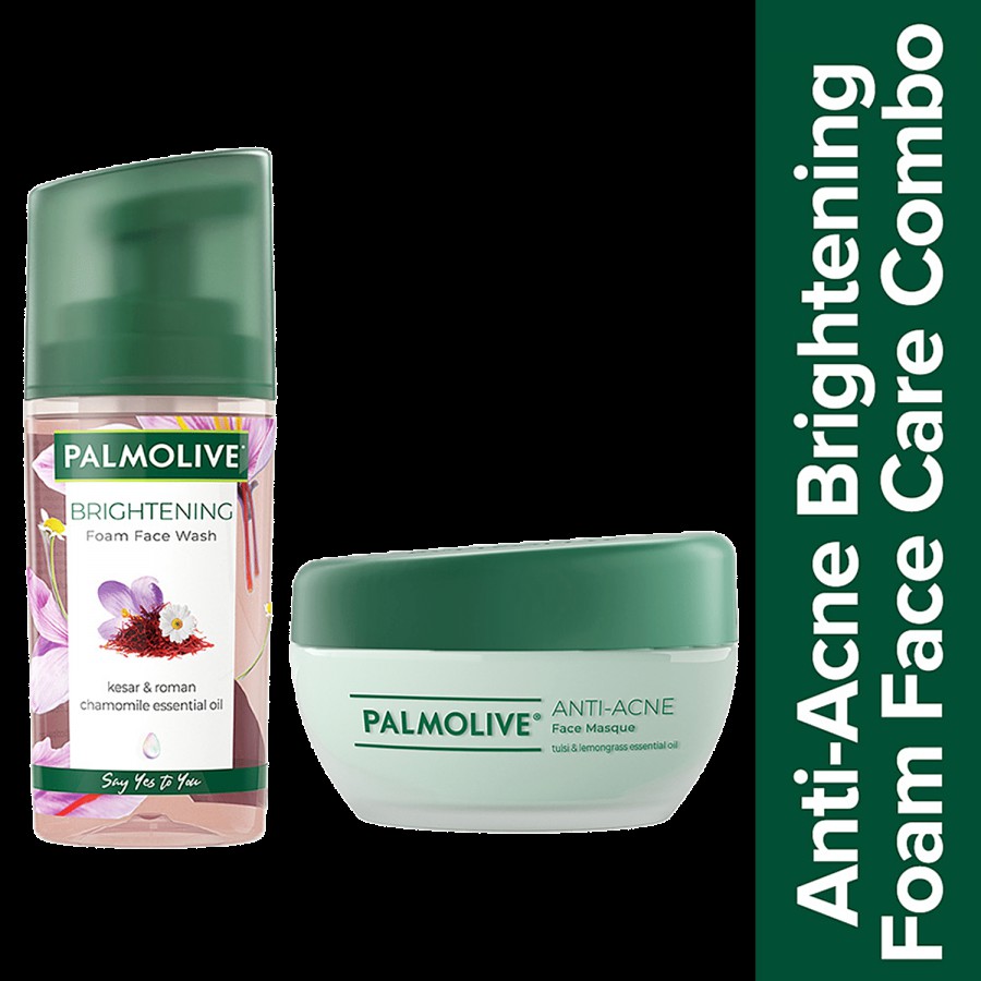 Palmolive Palmolive Brightening Foam Face Wash and Palmolive Anti Acne Face Masque