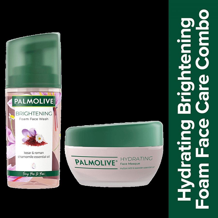 Palmolive Palmolive Brightening Foam Face Wash and Palmolive Hydrating Face Masque