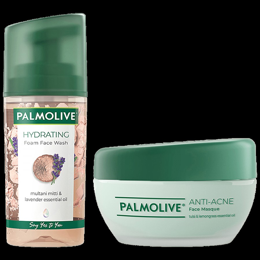 Palmolive Palmolive Hydrating Foam Face Wash and Palmolive Anti Acne Face Masque