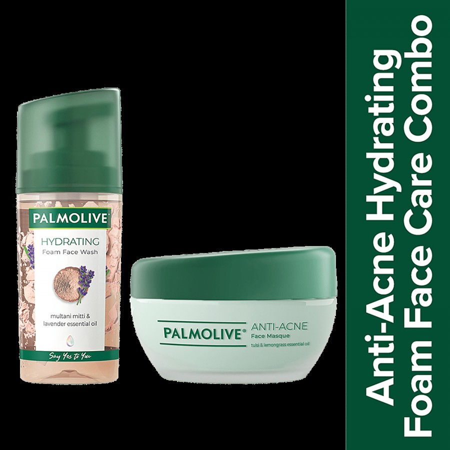 Palmolive Palmolive Hydrating Foam Face Wash and Palmolive Anti Acne Face Masque