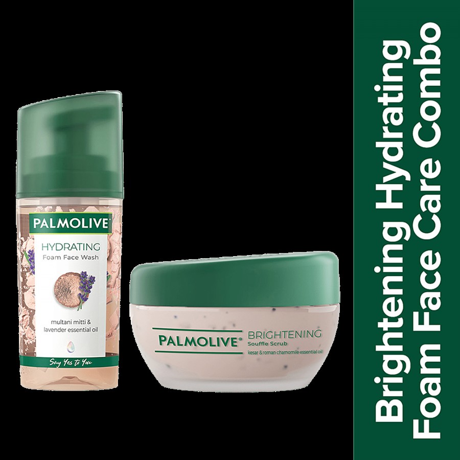 Palmolive Palmolive Hydrating Foam Facewash and Palmolive Brightening Souffle Face Scrub