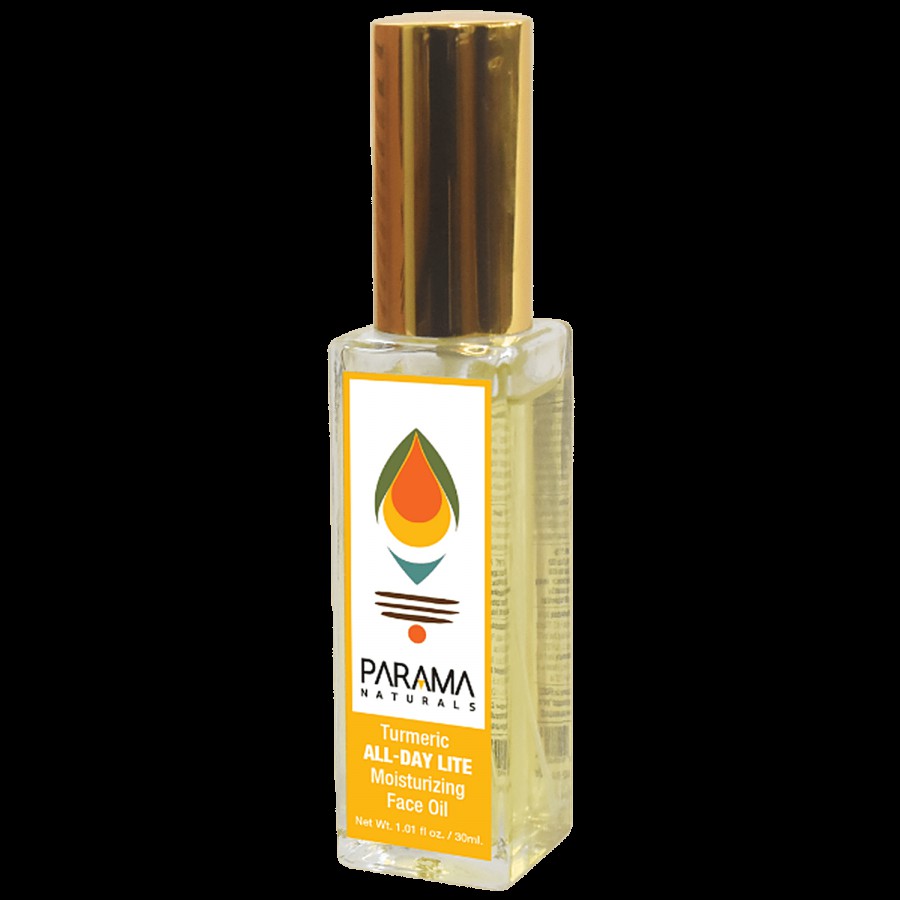 Parama Naturals Turmeric All-Day Lite Moisturizing Face Oil - Non-Greasy