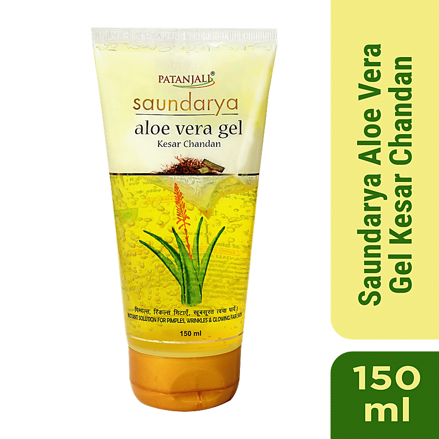 Patanjali Saundarya Aloe Vera Gel - With Kesar Chandan