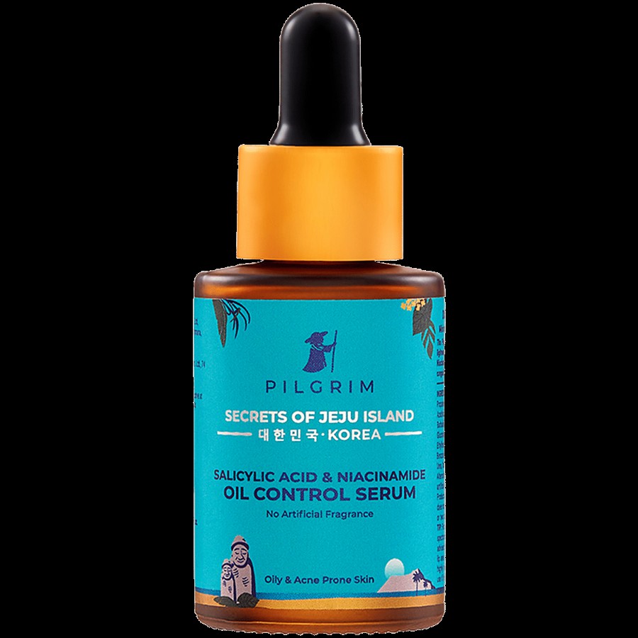 Pilgrim Oil Control Serum With Salicylic Acid & Niacinamide - For Oily & Acne Prone Skin