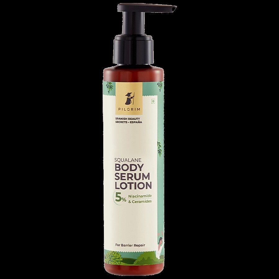 Pilgrim Squalane Body Serum Lotion - 5% Niacinamide & Ceramides