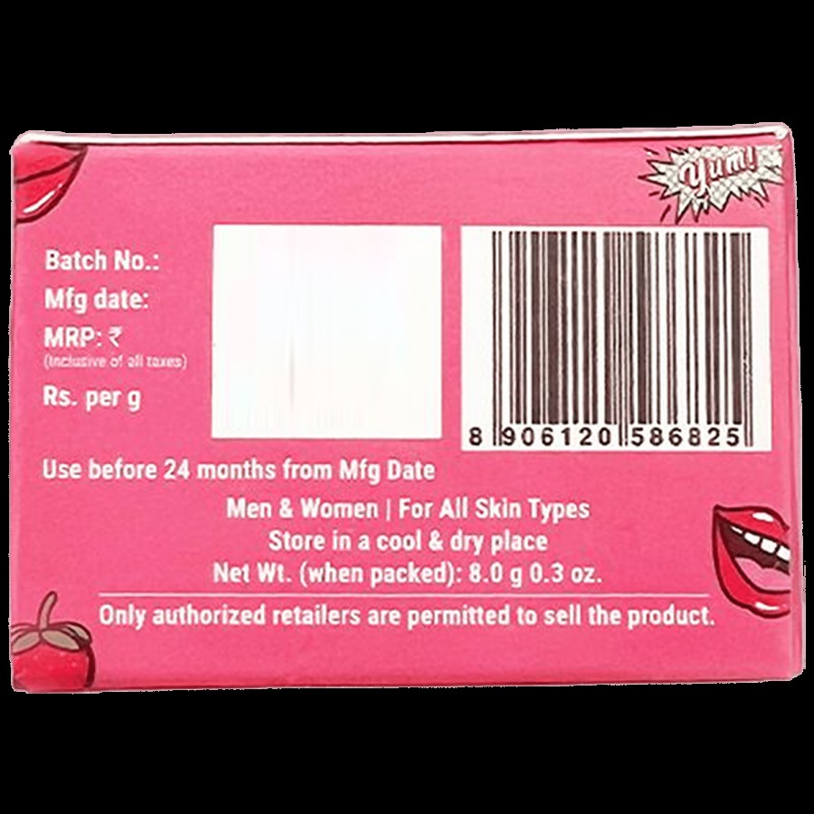 Pilgrim Squalane Strawberry Lip Balm - Soothing & Hydrating