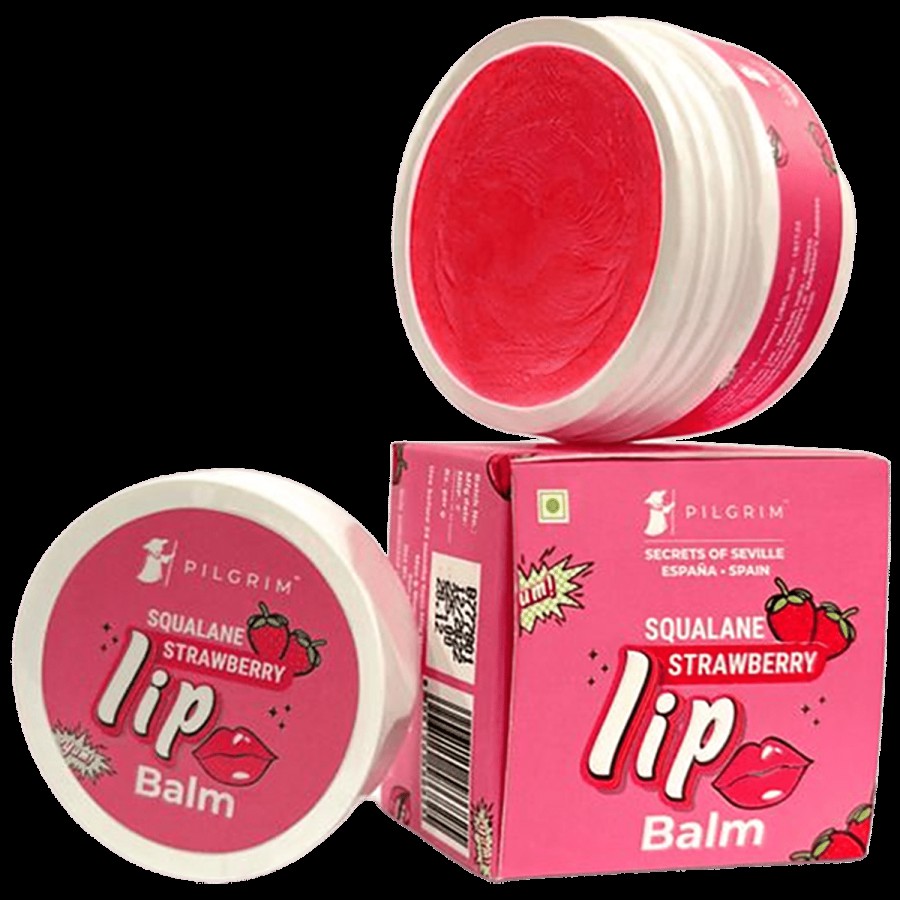 Pilgrim Squalane Strawberry Lip Balm - Soothing & Hydrating