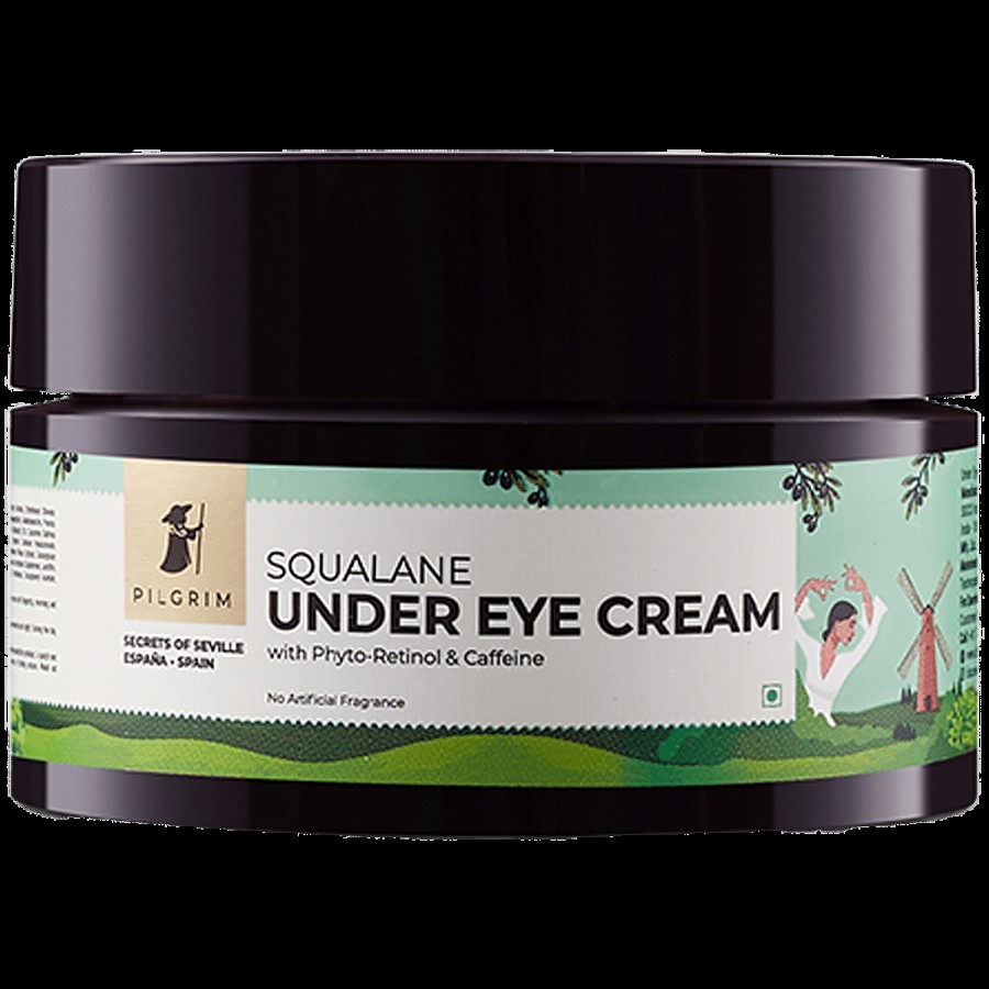 Pilgrim Squalane Under Eye Cream - Reduces Fine Lines & Wrinkles