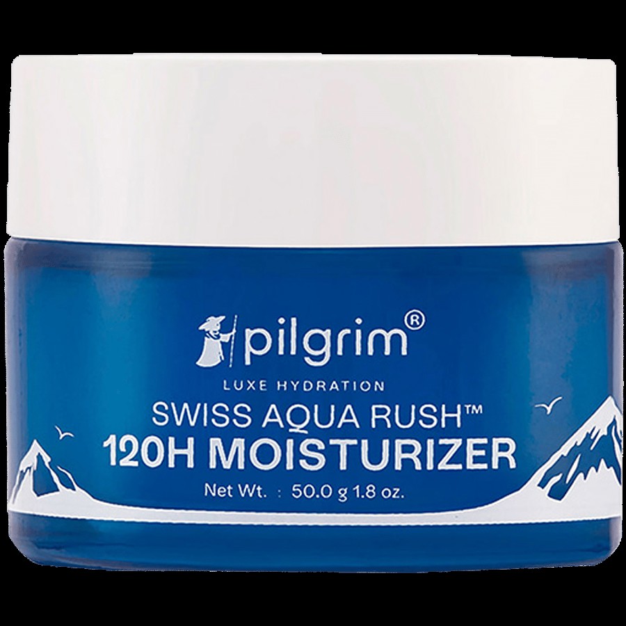 Pilgrim Swiss Aqua Rush 120H Moisturizer For Face - Plump & Glowing Skin